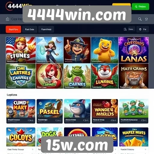 Jogos populares disponíveis no 4444win.com